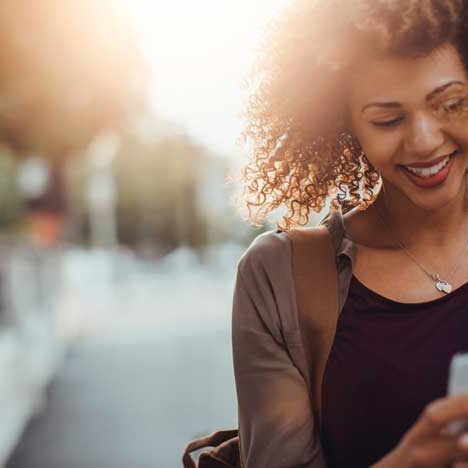 Woman On Her Cell Phone