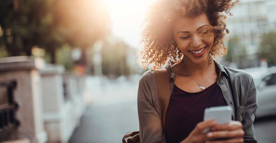 Woman On Her Cell Phone